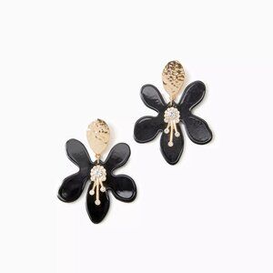 Lilly Pulitzer In A Flutter Earrings Black/Goldtone